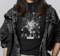Groningen topografische kaart T-shirt