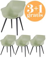 4 x Hartman Sophie Studio dining armstoel French green