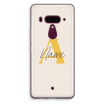 Amber Script: HTC U12+ Transparant Hoesje