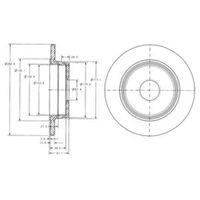 Delphi Diesel Remschijf BG2510C