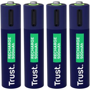 Trust Via USB-C oplaadbare AAA-batterijen (4 stuks) Batterij Blauw