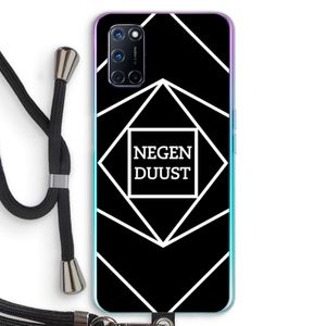 Negenduust geometrisch: Oppo A72 Transparant Hoesje met koord