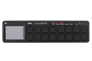 Korg NanoPad2-BK Surface de contrôle 16 Pads Noir Concert/studio, DJ Controller