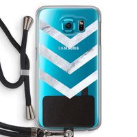 Marmeren pijlen: Samsung Galaxy S6 Transparant Hoesje met koord