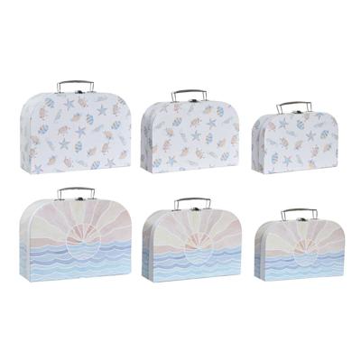 Set decoratieve dozen DKD Home Decor Multicolour Metaal Karton 28 x 9,5 x 20 cm (2 Stuks)