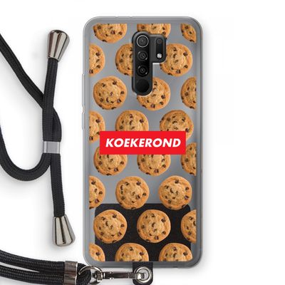 Koekerond: Xiaomi Redmi 9 Transparant Hoesje met koord