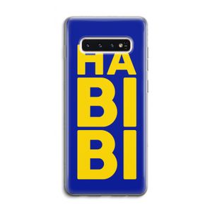 Habibi Blue: Samsung Galaxy S10 4G Transparant Hoesje