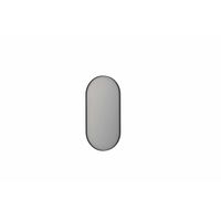 INK SP20 spiegel - 100x4x50cm ovaal in stalen kader - geborsteld metal black 8409471