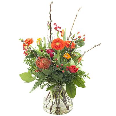 Voorjaarsboeket oranje