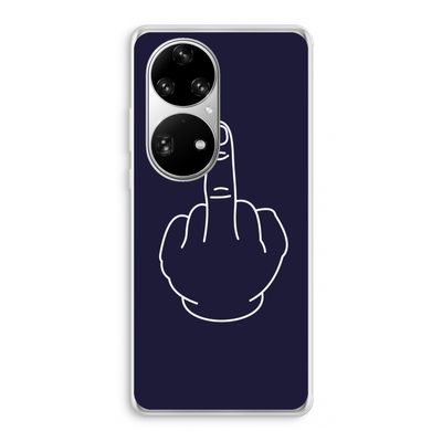 F**k U: Huawei P50 Pro Transparant Hoesje