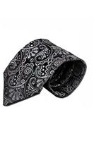 Volare Collection Grijze zijden stropdas VC55