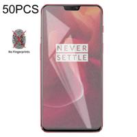 50 stuks non-Full matte Frosted gehard glas film voor OnePlus 6 geen retail pakket