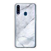 Witte marmer: Samsung Galaxy A20s Transparant Hoesje Witte marmer: Samsung Galaxy A20s Transparant Hoesje
