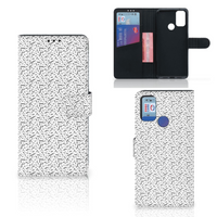 Alcatel 1S (2021) Telefoon Hoesje Stripes Dots