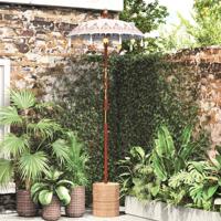 Balinese Parasol Crème (90-100) x 260 cm Katoen en massief hout