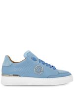 Philipp Plein baskets à logo Hexagon - Bleu - thumbnail