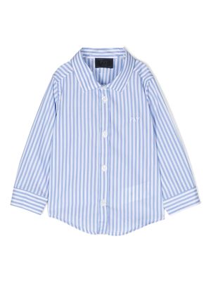 Fay Kids chemise en coton à rayures - Blanc