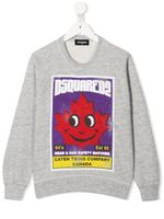 DSQUARED2 KIDS sweat à imprimé graphique - Gris - thumbnail