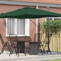 Cantilever Roma parasol Groen en Zwart 352 x 251 x 260 cm