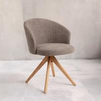 Jesper Home Eetkamerstoel 'Niimi' Draaibaar, Revolve Oak Natural, kleur Saving Greige