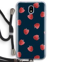 Framboosjes: Samsung Galaxy J5 (2017) Transparant Hoesje met koord