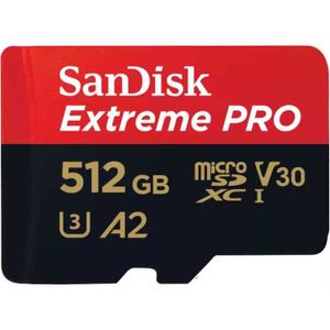 SanDisk Extreme PRO 512 GB MicroSDXC UHS-I Klasse 10