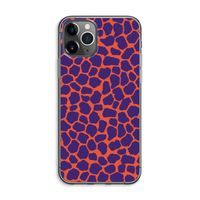 Purple Giraffe: iPhone 11 Pro Max Transparant Hoesje