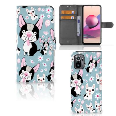 Xiaomi Redmi Note 10S | 10 4G | Poco M5s | Telefoonhoesje | Met pasjeshouder | Hondjes