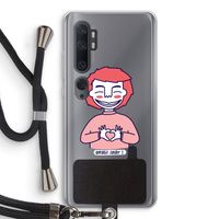 Hartje: Xiaomi Mi Note 10 Transparant Hoesje met koord