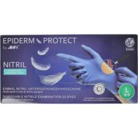 Epidermprotect Nitriel onderzoekhandschoen poedervrij L blauw