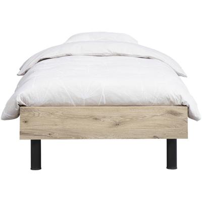 Leen Bakker - Bed Nova - Eikenkleur - 90x200 Cm - Spaanplaat - Bruin