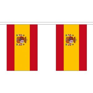 Stoffen vlaggenlijn Spanje 3 meter   -
