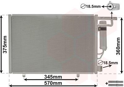 Condensor, airconditioning 18015707
