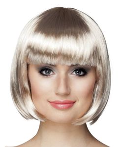 Pruik bobline platinum blond