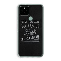Risk loss: Google Pixel 5 Transparant Hoesje