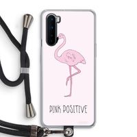 Pink positive: OnePlus Nord Transparant Hoesje met koord