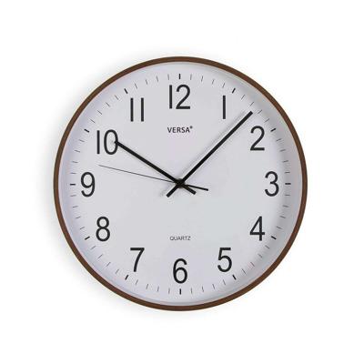 Muurklok Versa Plastic Kwarts Hout MDF 5 x 35 x 35 cm
