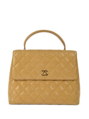 CHANEL Pre-Owned sac à main Kelly à matelassage losanges (2000) - Tons neutres
