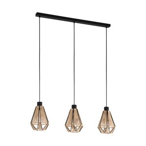 EGLO Adwickle Hanglamp - E27 - 87 cm - Zwart/Bruin