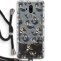 Zeemeermin: LG G7 Thinq Transparant Hoesje met koord
