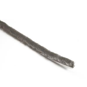 Mohair borstel 4 mm grijs of zwart - per meter