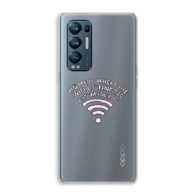Home Is Where The Wifi Is: Oppo Find X3 Neo Transparant Hoesje