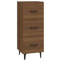 vidaXL Dressoir 34,5x34x90 cm bewerkt hout bruin eikenkleur - thumbnail