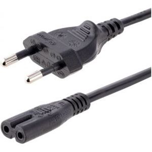 StarTech.com 752E-3M-POWER-LEAD electriciteitssnoer Zwart CEE7/16 C7 stekker