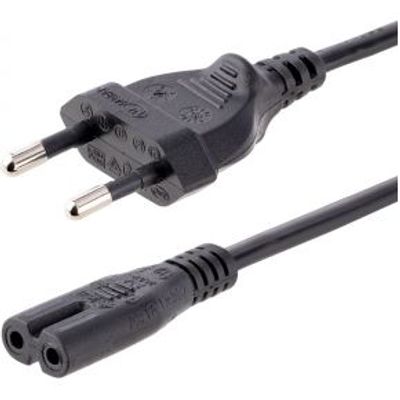 StarTech.com 752E-3M-POWER-LEAD electriciteitssnoer Zwart CEE7/16 C7 stekker