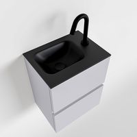 Toiletmeubel Mondiaz Ada | 40 cm | Meubelkleur Cale | Lex wastafel Urban Rechts | 1 kraangat