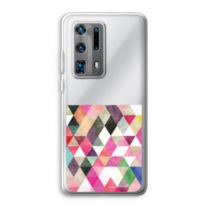 Gekleurde driehoekjes: Huawei P40 Pro Plus Transparant Hoesje