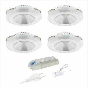 4 LED inbouwspot 2.3W 2700K 180 lumen Lumiko Malabo XPG 876621