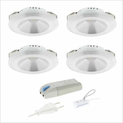 4 LED inbouwspot 2.3W 2700K 180 lumen Lumiko Malabo XPG 876621