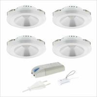 4 LED inbouwspot 2.3W 2700K 180 lumen Lumiko Malabo XPG 876621